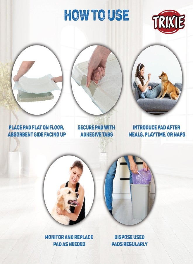 تريكسي فوط تريكسي الصحية للكلاب، فائقة الامتصاص، مانعة للتسرب، ومزيلة للروائح - 50 فوطة، المقاس: 60 × 60 سم - Image 5