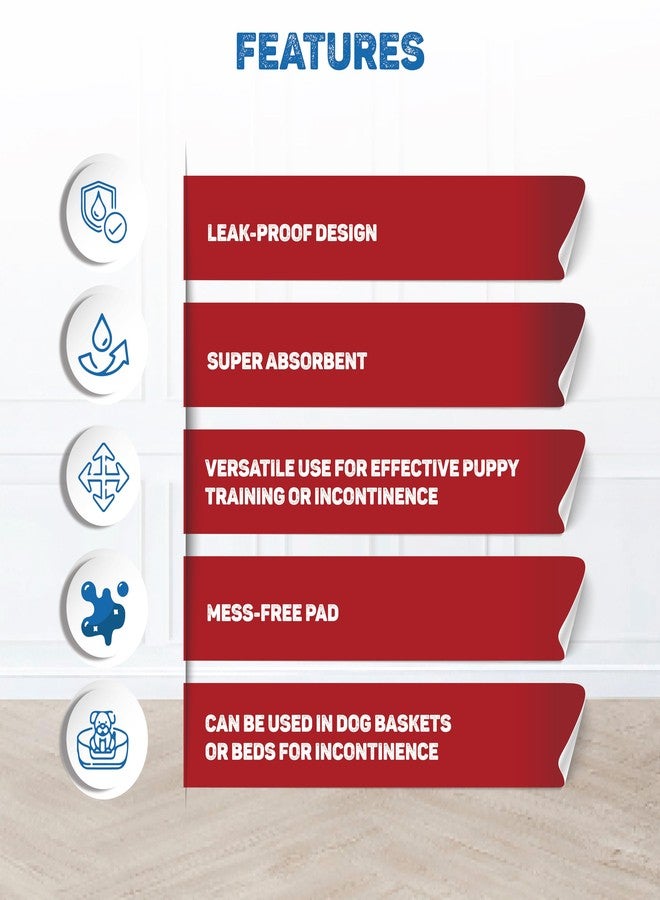 تريكسي فوط تريكسي الصحية للكلاب، فائقة الامتصاص، مانعة للتسرب، ومزيلة للروائح - 50 فوطة، المقاس: 60 × 60 سم - Image 3