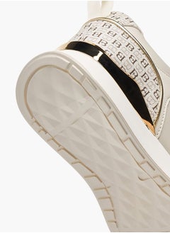 Flora Bella By Shoexpress Womens Panelled Ankle Sneakers With Lace-Up Closure  - Image 5