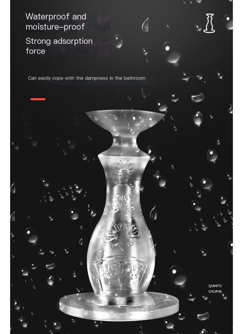 البلاستيك والمطاط كتلة الباب ، 3 ، المضادة للتصادم ، مصاصة تصميم , مناسبة لأنّ حمام وغرفة نوم  - Image 2