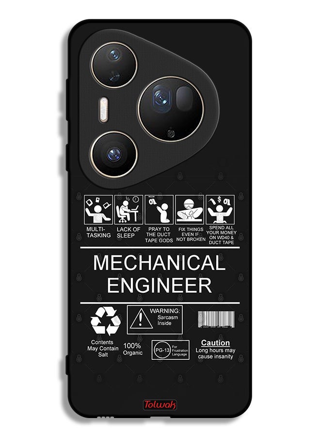 Tolwak Huawei Pura 80 Ultra Protective Case Cover Mechanical Engineer Sticker - Image 1