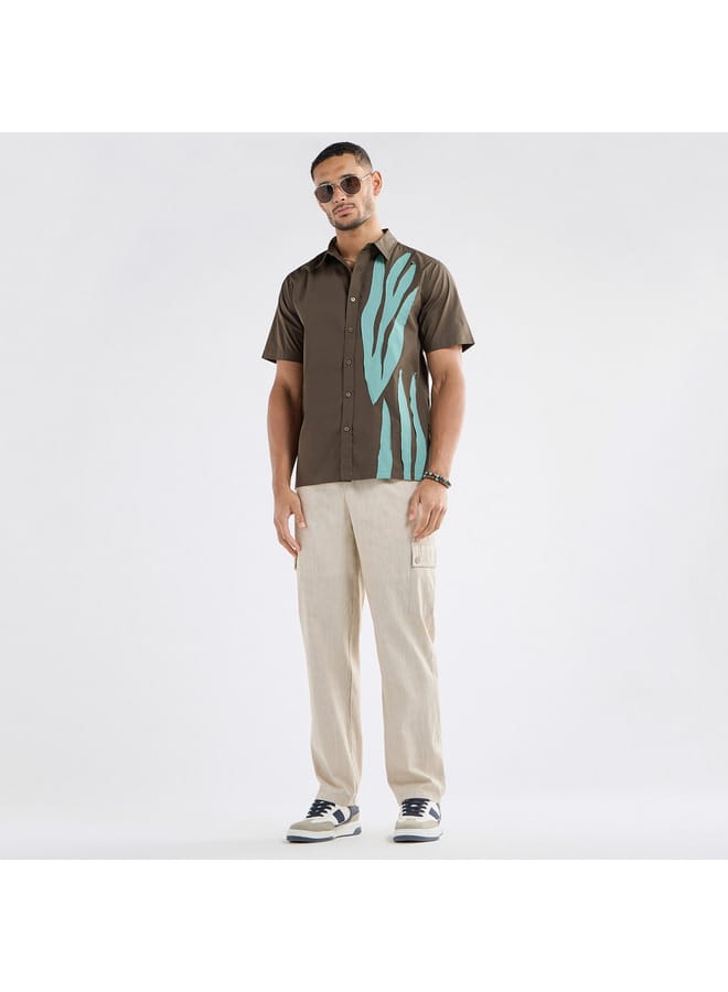 Splash FAV Flexi Waist Regular Fit Cargo Pants with Drawstring Closure - Image 2