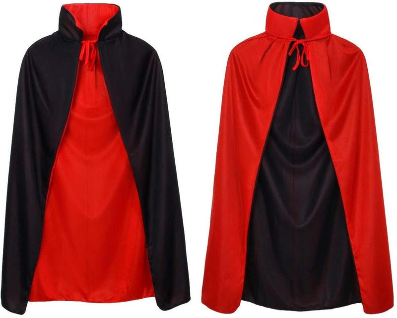 Sarvda Halloween Robe Dress for Boys and Girls | Cloak For Kids | Robe Vampire Costume with Dracula Mask | Dracula Teeth | Makeup Tattoo | Role Play | For 4 to 5 year Boys and Girls - Image 3
