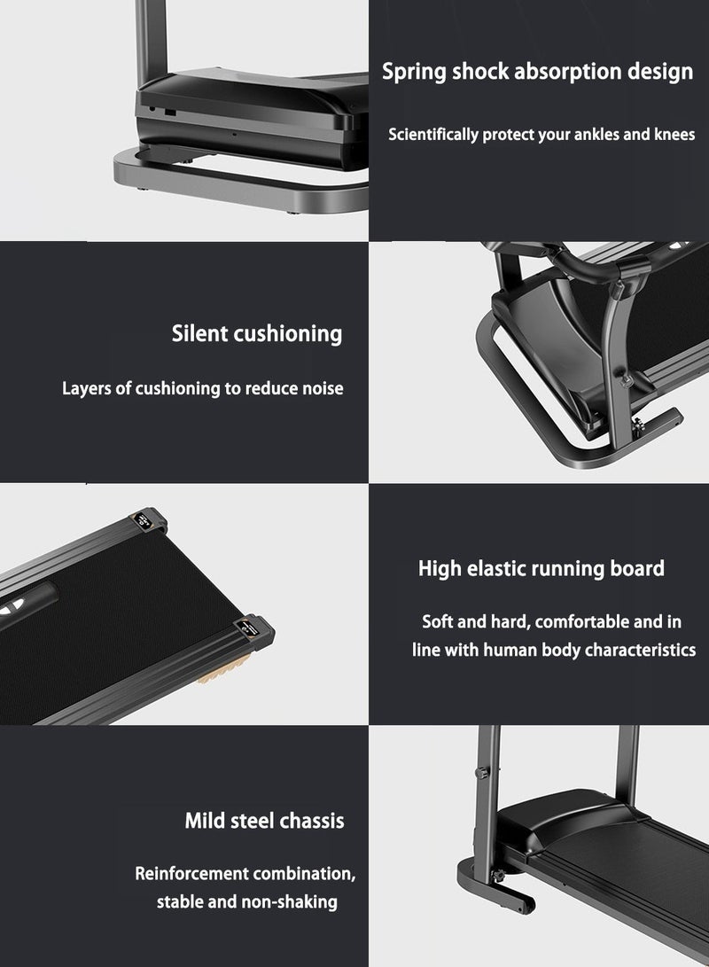 Sinyin Smart Electric Treadmill for Home with LED Display and Shock Absorption System, Quiet Running Machine for Walking, Jogging and Cardio Fitness Training, Black - Image 5