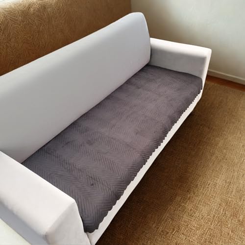 Homerz Premium 3 Seater Velvet Sofa Cover Panel, Soft and Velvety Fabric, Vibrant Colours (Brown, 3 Seater) - Image 4