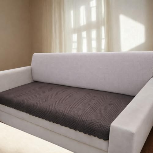 Homerz Premium 3 Seater Velvet Sofa Cover Panel, Soft and Velvety Fabric, Vibrant Colours (Brown, 3 Seater) - Image 1