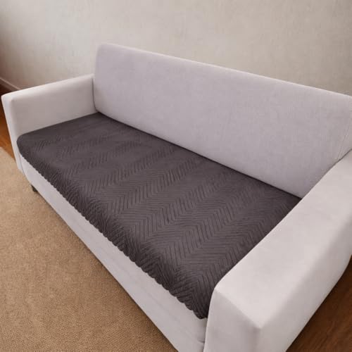 Homerz Premium 3 Seater Velvet Sofa Cover Panel, Soft and Velvety Fabric, Vibrant Colours (Brown, 3 Seater) - Image 5