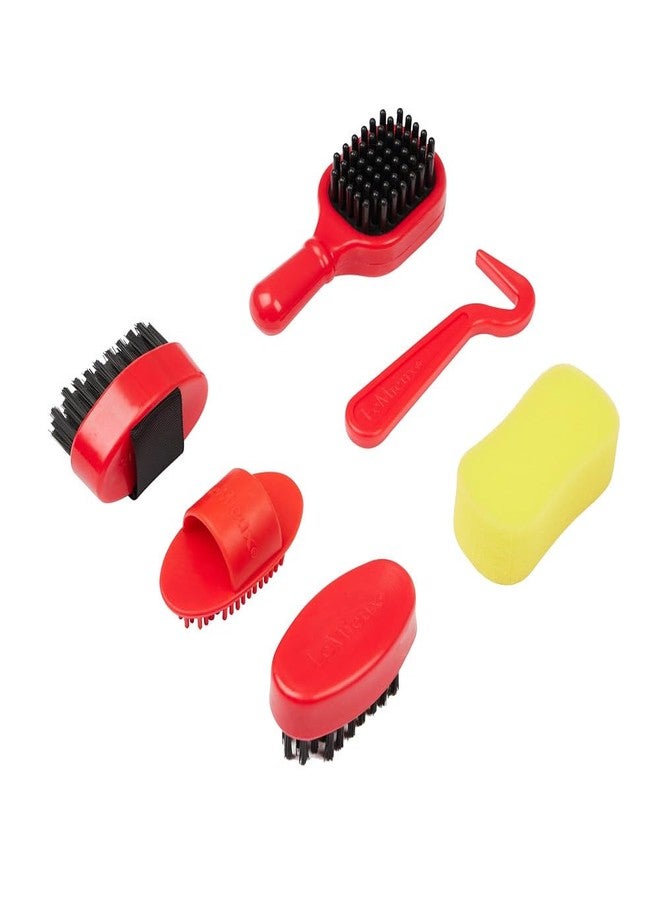 LeMieux Toy Pony Grooming Kit Ember - Includes Brushes, Curry Comb, Sponge, Tangle Tidy & Hoof Pick - Store in Mini Drawstring Grooming Bag - Suitable for Ages 3+ - Image 2