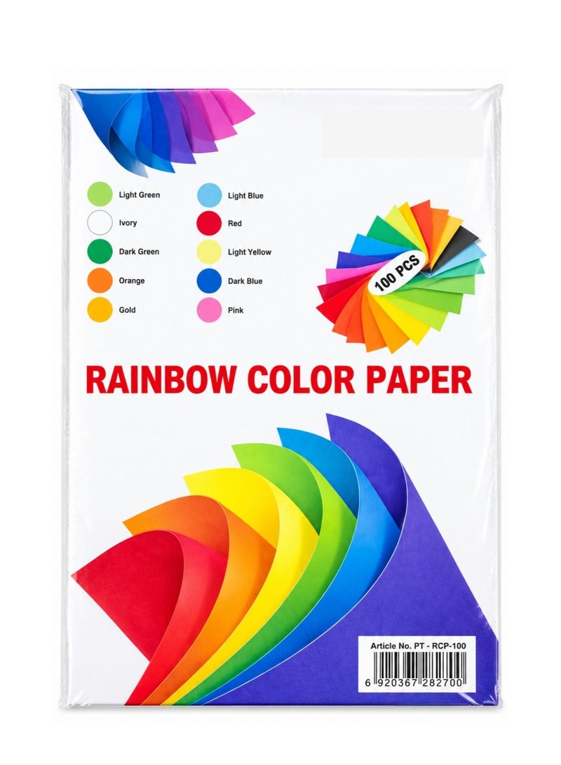 PARTNER RAINBOW COLOR PAPER (100 Sheets) - Image 2