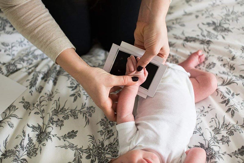 Grab Classy - Safe Inkless“Clean-Touch”Baby Handprint and Baby Footprint Ink Pad with Imprint Cards, 100% Non-Toxic & Mess Free Safe for Newborn Baby and Toddlers （Black） (Black) - Image 4
