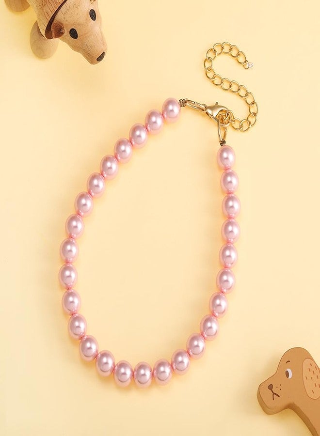 Madison Tyler Dog Pearl Necklace | Durable Dog Necklace | Cute Fashion Pet Collar for Dog | Light Pearl Jewelry Bold Puppy Accessories | Pet Necklace Gift 19 Inches - Image 5