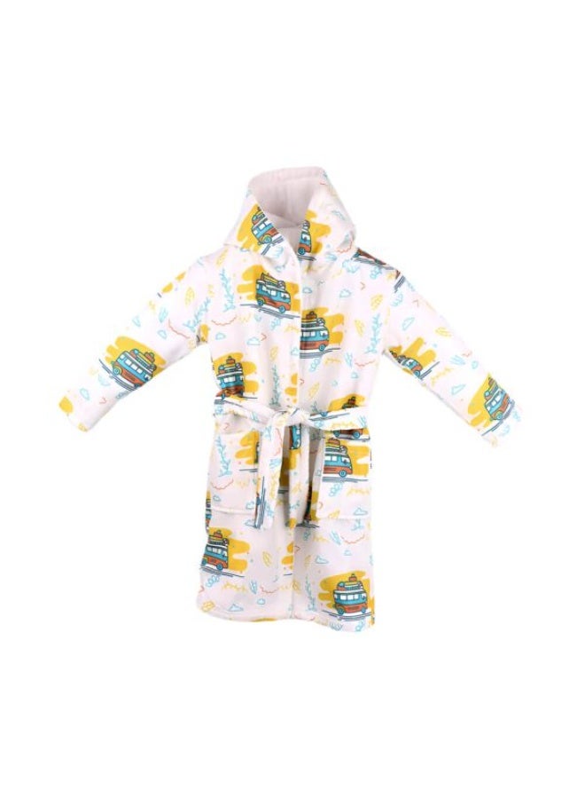 ماماز جيفت رداء سباحة بغطاء رأس مقاوم للماء للأطفال - رداء استحمام سريع الجفاف وماص | غطاء للشاطئ وحمام السباحة والحمام (2-4 سنوات)