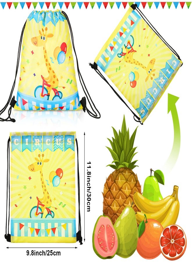 Jetec 32 Pack Circus Gift Bags Bulk Carnival Drawstring Bags Circus Party Favors Carnival Party Drawstring Backpack for Christmas Birthday Gifts Supplie - Image 3