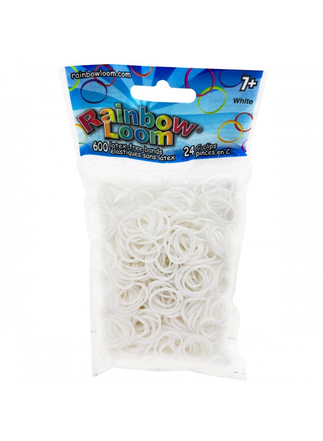 Rainbow Loom Solid Bands-White - Image 1