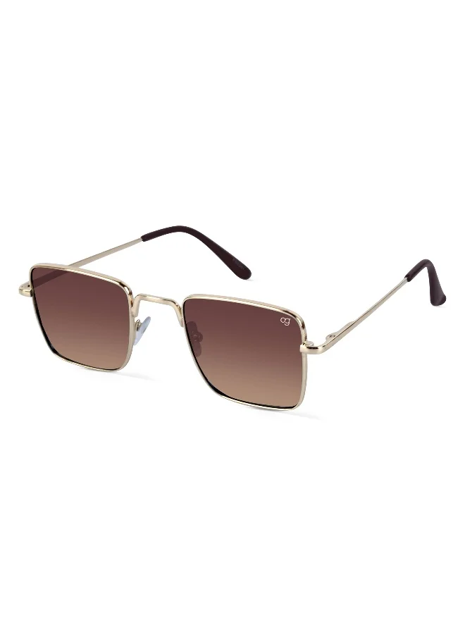 Woggles Bellatrix Gradient Brown Square Sunglasses