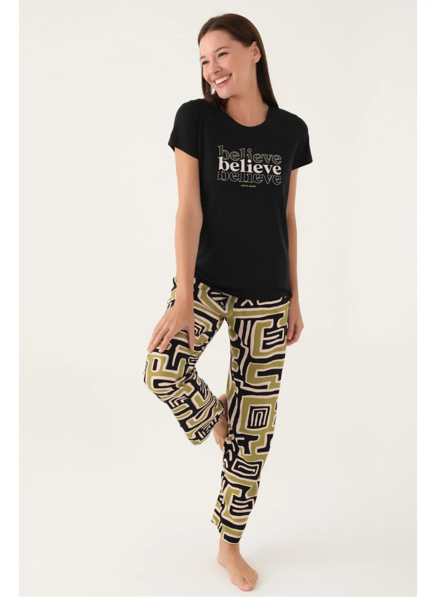 pierre cardin Believe Black Women's Short Sleeve Pajama Set
