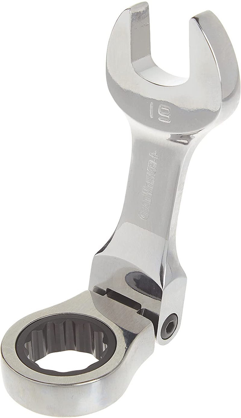 GEARWRENCH 10 Pc. 12 Pt. Stubby Flex Head Ratcheting Combination Wrench Set, Metric - 9550 - Image 3