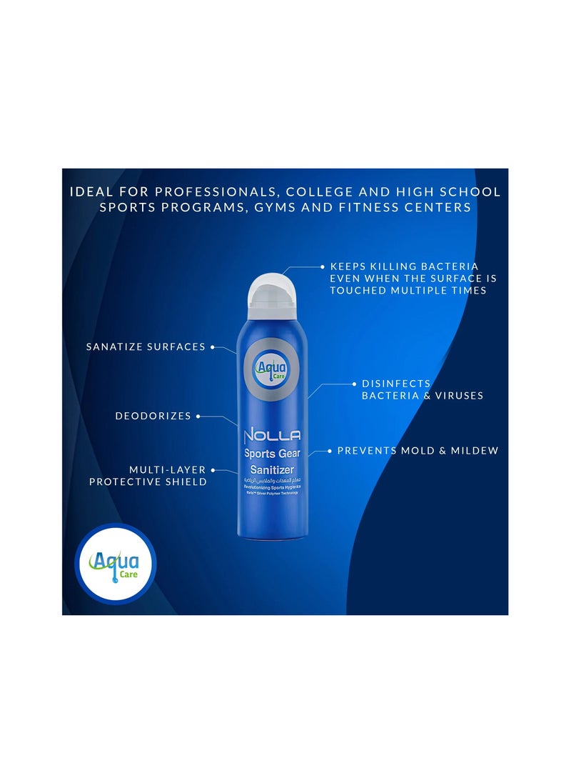 Aqua Care - Nolla Sport Gear Sanitizer Spray 3 Pack x  150 ml - Image 1