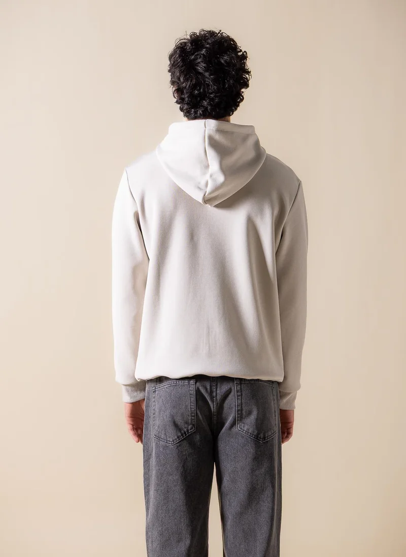 SHAPES DETAIL EMBROIDERED HOODIE