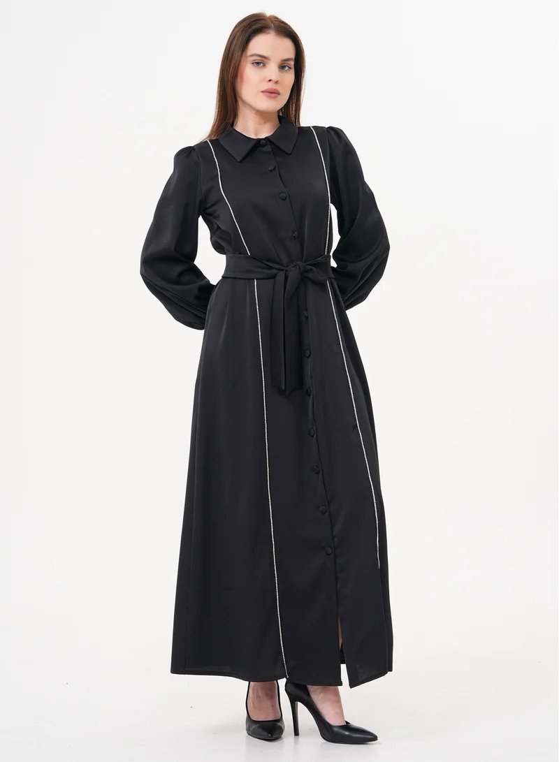 مارفيلا باي رشا فستان قميص طويل بحزام