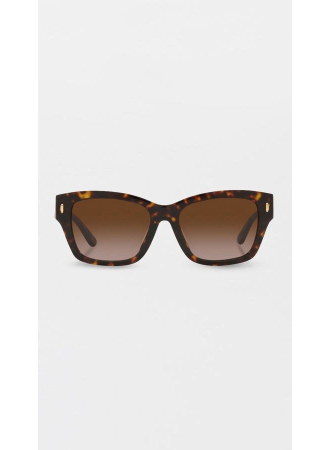 Tory Burch نظارات شمسية TY 7167 U 172813 تورتويس داكن، تورتويس داكن، مقاس واحد - Image 2