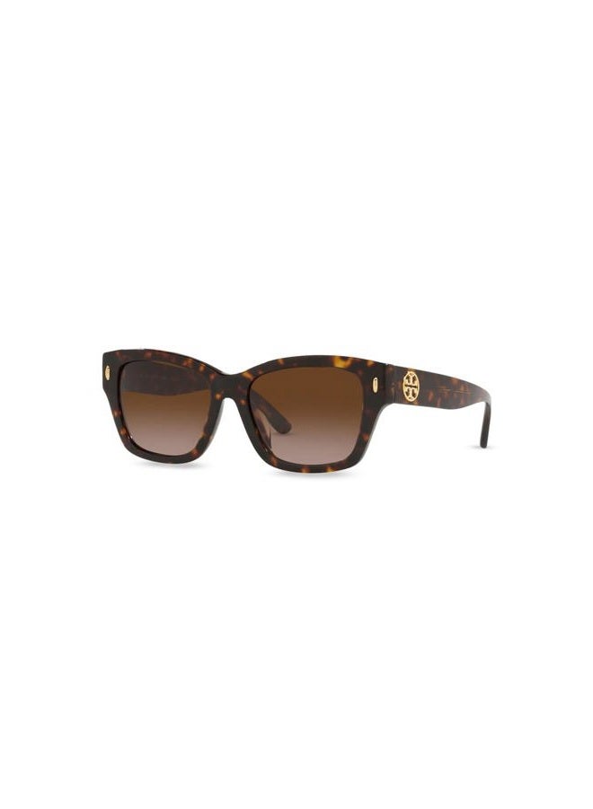 Tory Burch نظارات شمسية TY 7167 U 172813 تورتويس داكن، تورتويس داكن، مقاس واحد - Image 1