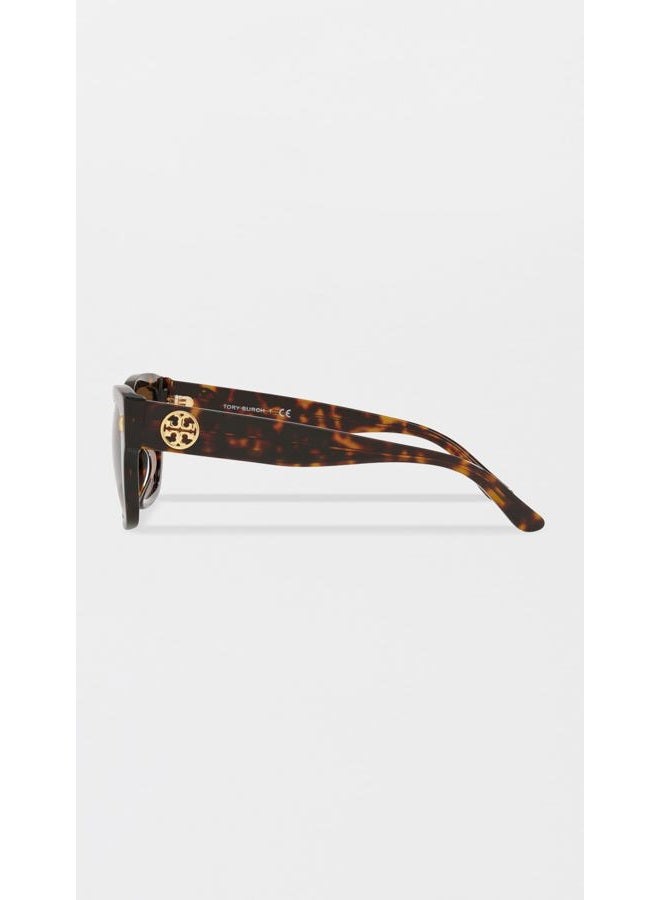 Tory Burch نظارات شمسية TY 7167 U 172813 تورتويس داكن، تورتويس داكن، مقاس واحد - Image 3