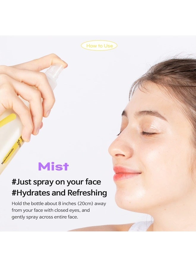 TIA'M TIAM Vita B3 Mist Toner with Niacinamide, Tranexamic Acid, and Vitamin C for All Skin Types, Facial Mist That hydrates, refreshes & brightens, 6.76 FL.OZ. / 200ml - Image 5