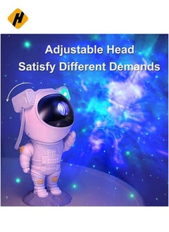 HuHa Starry Night Light Projector Astronaut LED Projection Lamp with Remote Control, Adjustable Head Angle,Gift for Kids Adults Home Party Ceiling Decor  - Image 3