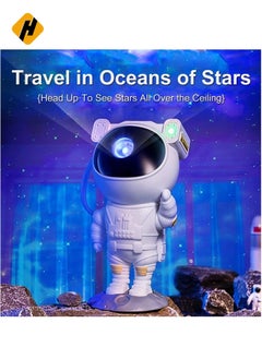HuHa Starry Night Light Projector Astronaut LED Projection Lamp with Remote Control, Adjustable Head Angle,Gift for Kids Adults Home Party Ceiling Decor  - Image 2
