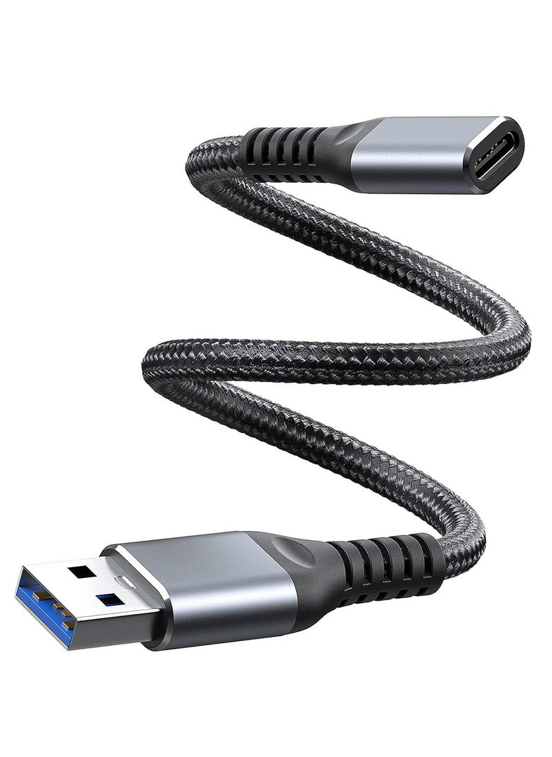 Generic - USB C Female to USB Male Adapter, 5inch USB A to Type C Connector, Compatible with iPhone 12 Mini/12 Pro Max/11 Pro Max, Type-C Earphone/Flash Drive/Hub - Image 1
