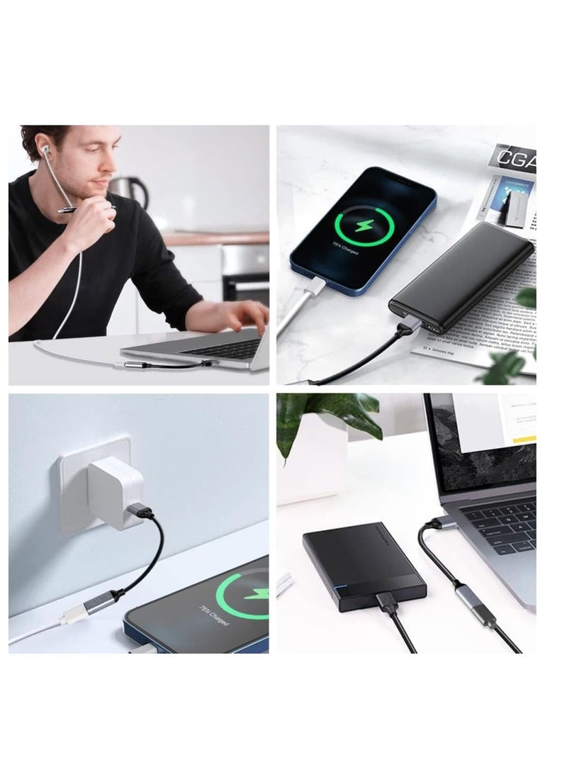 Generic - USB C Female to USB Male Adapter, 5inch USB A to Type C Connector, Compatible with iPhone 12 Mini/12 Pro Max/11 Pro Max, Type-C Earphone/Flash Drive/Hub - Image 1