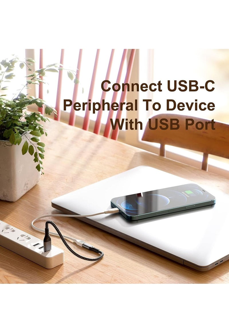 Generic - USB C Female to USB Male Adapter, 5inch USB A to Type C Connector, Compatible with iPhone 12 Mini/12 Pro Max/11 Pro Max, Type-C Earphone/Flash Drive/Hub - Image 1