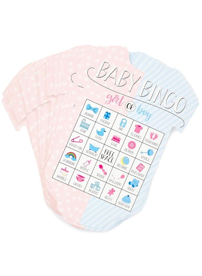 Blue Panda Gender Reveal Bingo Game Set Party Supplies 38 Pieces - Image 3