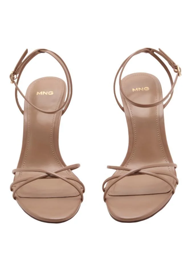 MANGO  Heeled sandal with crossed straps for Women | Best Price UAE