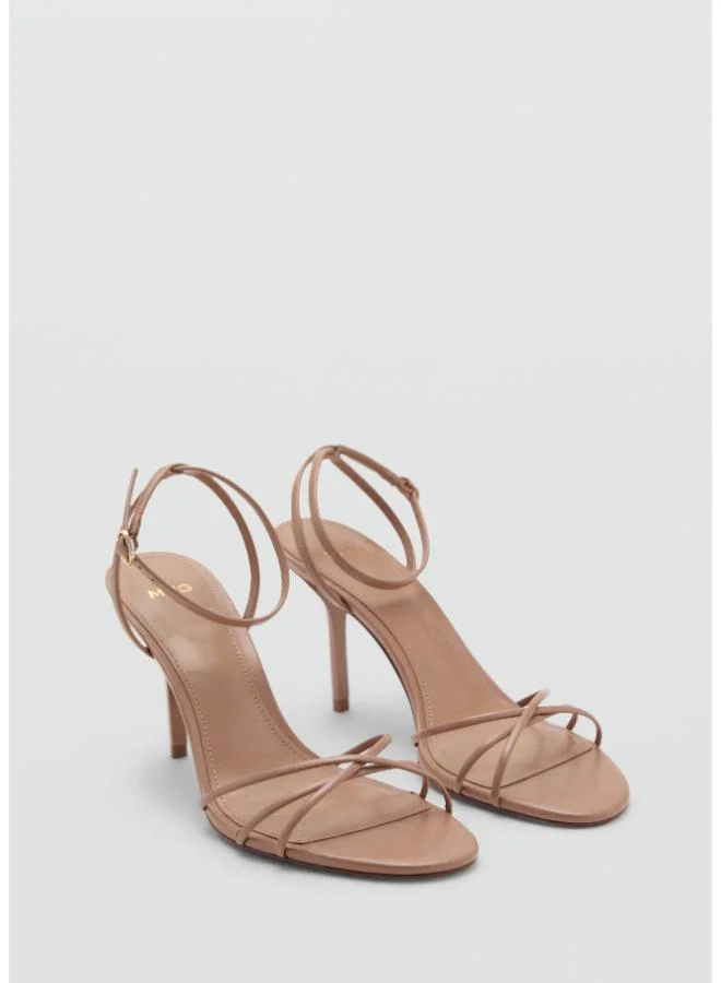 MANGO  Heeled sandal with crossed straps for Women | Best Price UAE