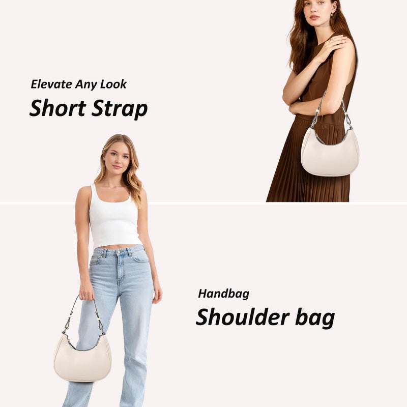 TANTOMI Small Crescent Shoulder Bags for Women Retro Classic Clutch Hobo Tote Purse Handbags Crossbody - Image 4