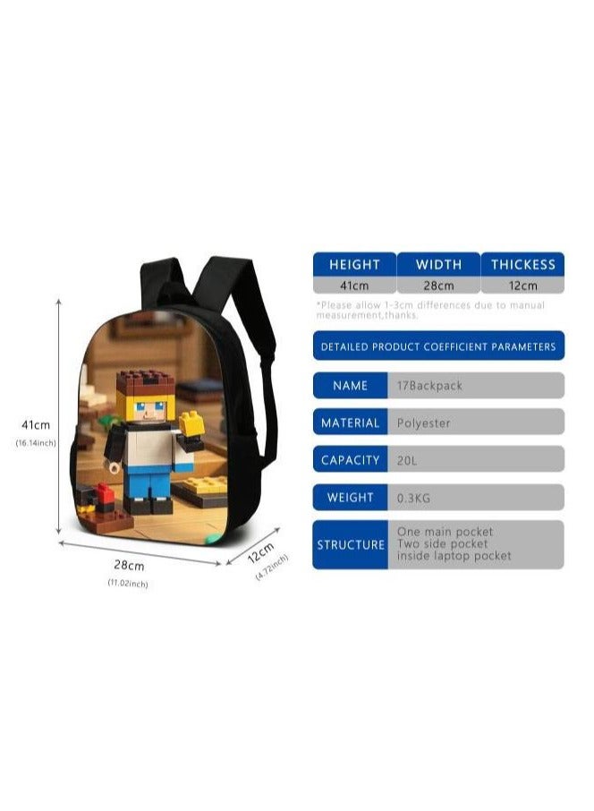 Cartoon style universal three-piece schoolbag - 454  - Image 3