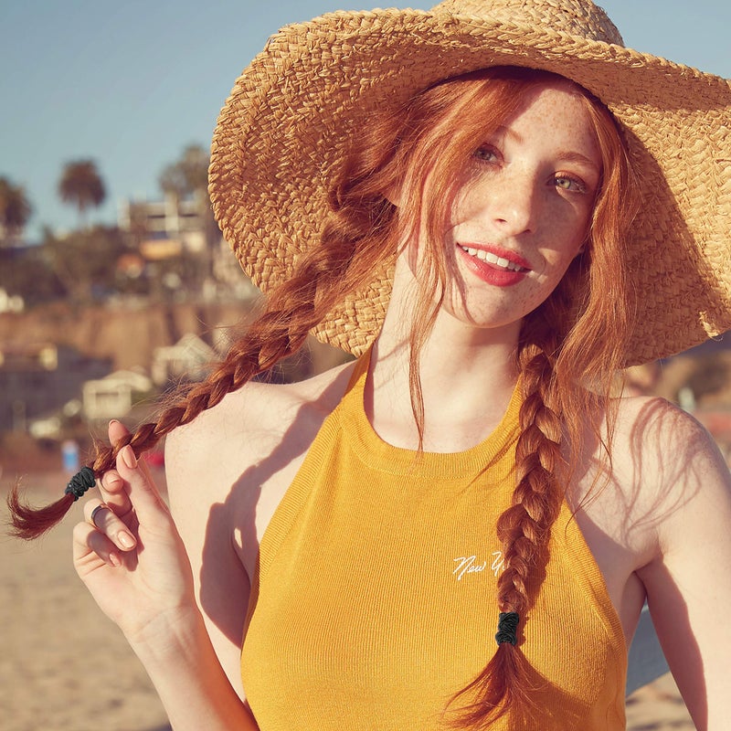 Goody Hair Women's Braided Hair Elastics Black 4mm for Medium Hair, 32 Count (Pack of 1) - Image 3