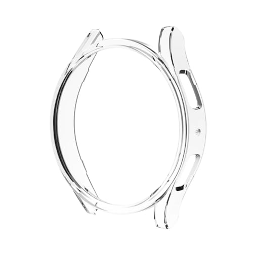 T Teclusive Protective Slim Bumper Case Compatible for Galaxy Watch 4 44mm | Curved Hard Shell Bumper Side Edge Protection Cover for Watch 4 4.4 cm (Clear, 44mm) - Image 1