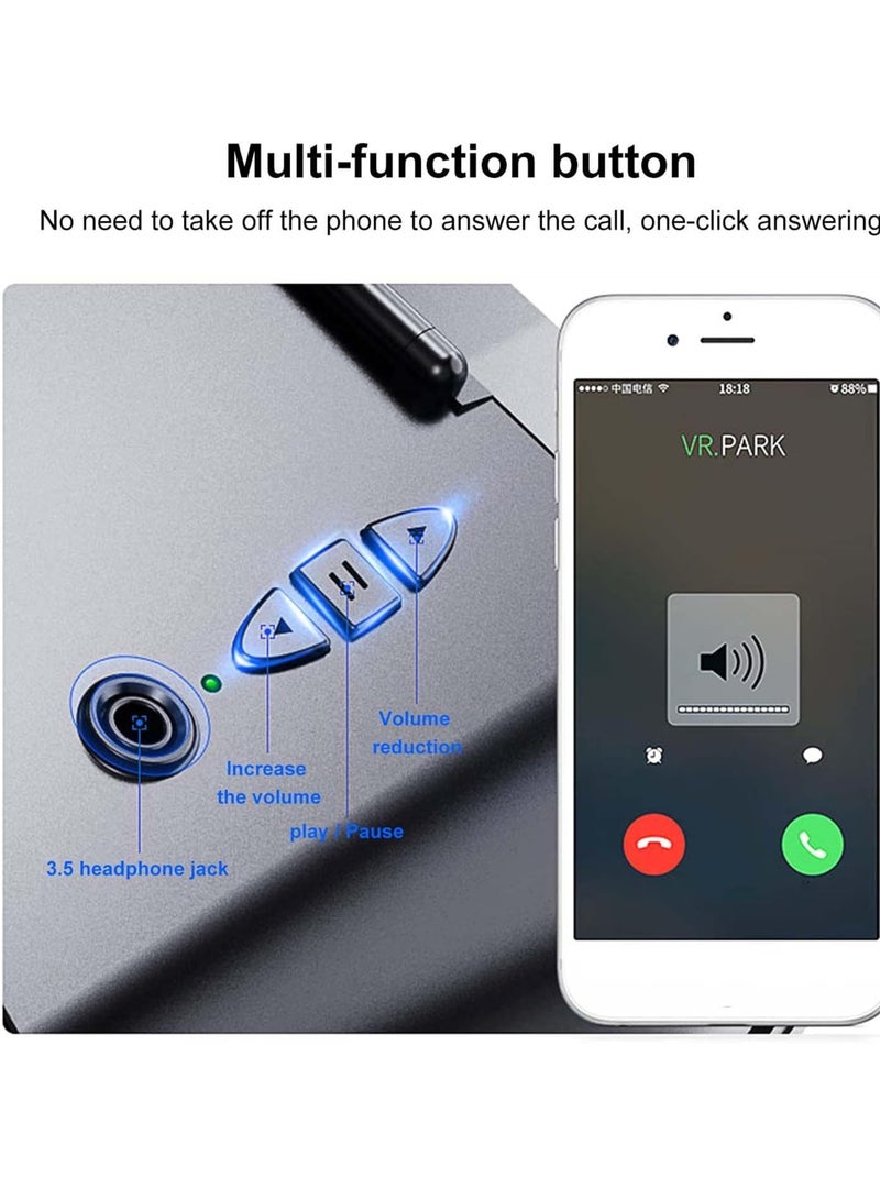 VR Headset Compatible/iOS/PC, Virtual Reality with Wireless Handle, VR Glasses for Immersive Games in 3D Movies with 360 Degree Panoramic Vision, for 3.5-6 Inch - Image 4