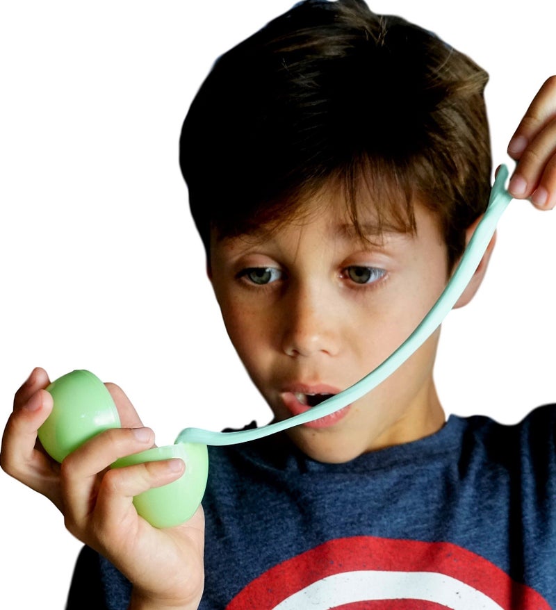 Ja-Ru JA-RU Glow in The Dark Slime Eggs (2 Units) Squishy & Stretchy Putty for Kids. Sensory Stress Relief Toy. Mini Slime Party Favors  Birthday Goodie Bag Stuffers. 9572-2p - Image 3