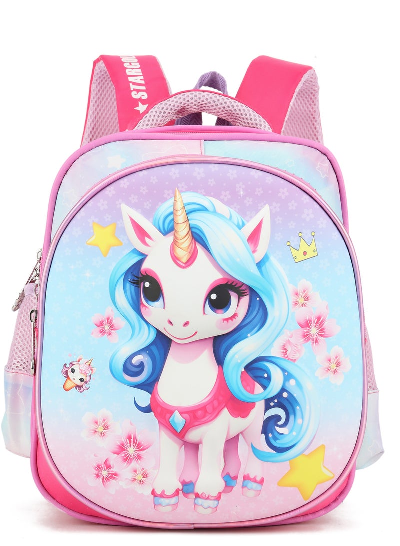 Stargold Baby Backpack For Baby Girls With Adjustable Strap For School 12 Inch