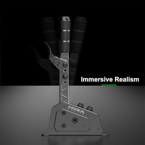 MOZA SGP Sequential Shifter PC USB Racing Similator Joysticks, Versatile Multi-Functional Handle, Non-Contact Hall Sensor, Personalized Adjustability, Dynamic RGB Backlit Mechanical Buttons - Image 4