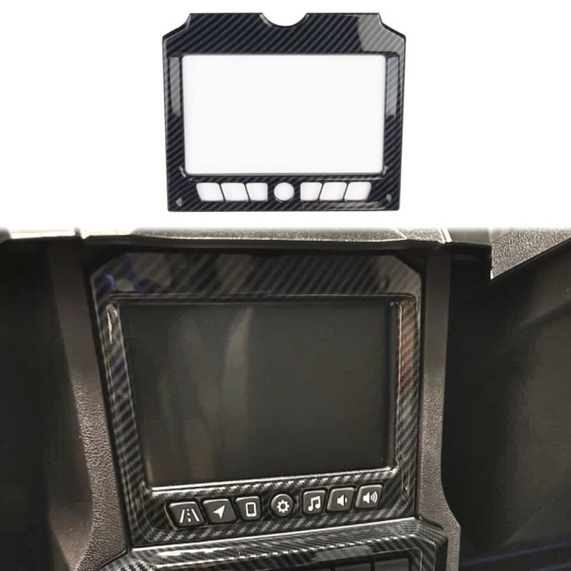 Fewshaw Carbon Fiber Central Control Navigation Screen Panel Cover Trim for Polaris Slingshot 20202025