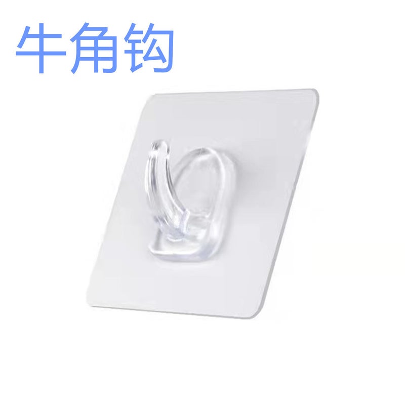 Seamless Adhesive Wall Hooks No-Drill Frame Hangers Horn hook 