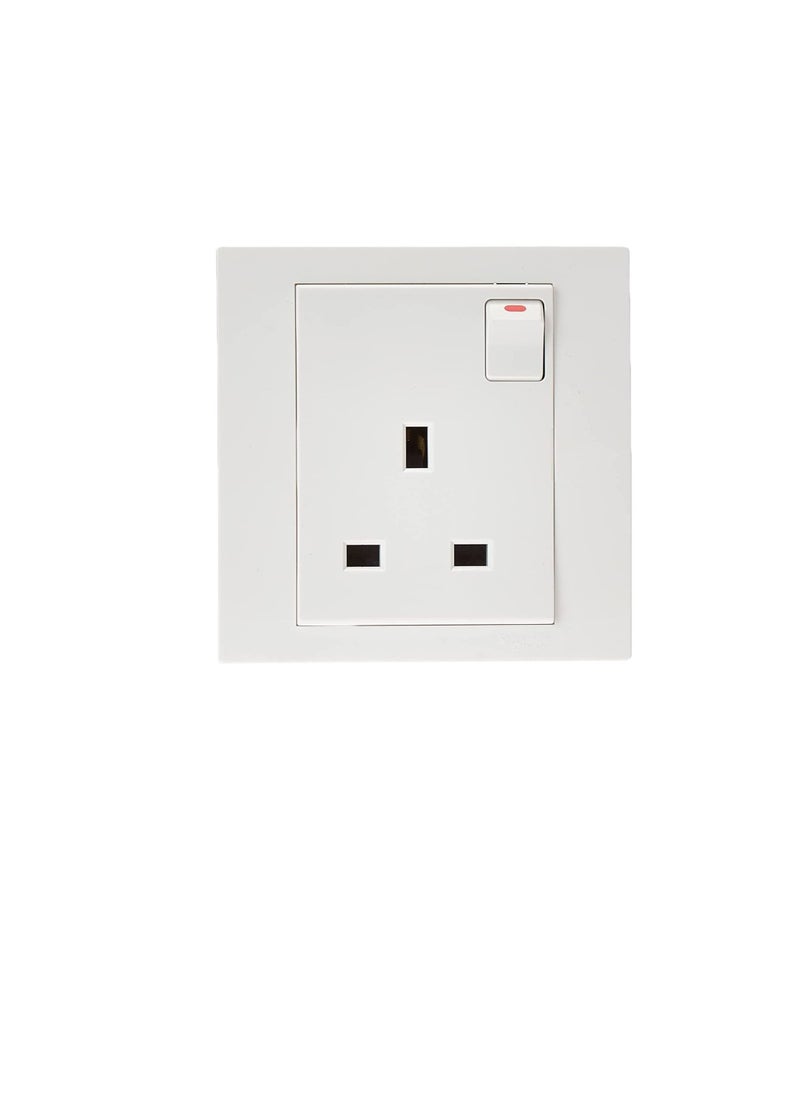 Schneider Electric Schneider Electric Vivace White - Single switched socket - 13 A - 230 V - 1 gang -white  - Image 1