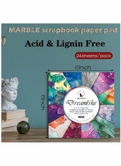 Y&D 24 Sheets Scrapbook Paper Set, 6*6in Cardstock Pads, Single Sided Decorative Craft for Order Scrap DIY Photo Albums, Writing, Card Making  - Image 3