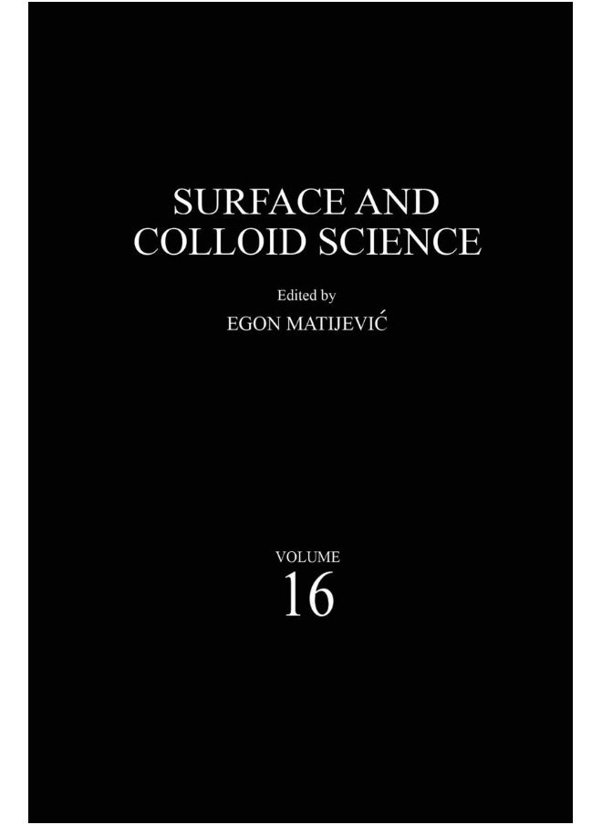 Surface and Colloid Science 