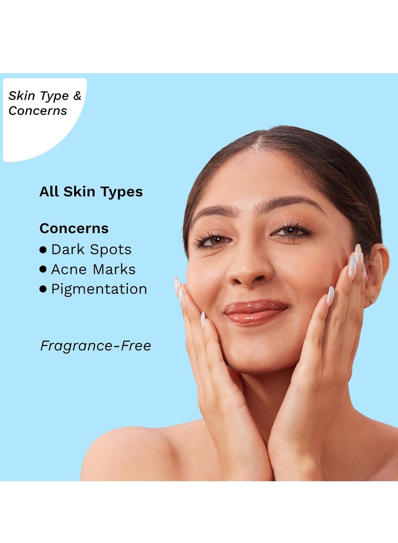 PILGRIM 2% Kojic Acid Serum for face 30 ml with 1% Alpha Arbutin and Korean White Lotus For Acne and Darks spots Anti pigmentation Face Serum For Men and Women - Image 5